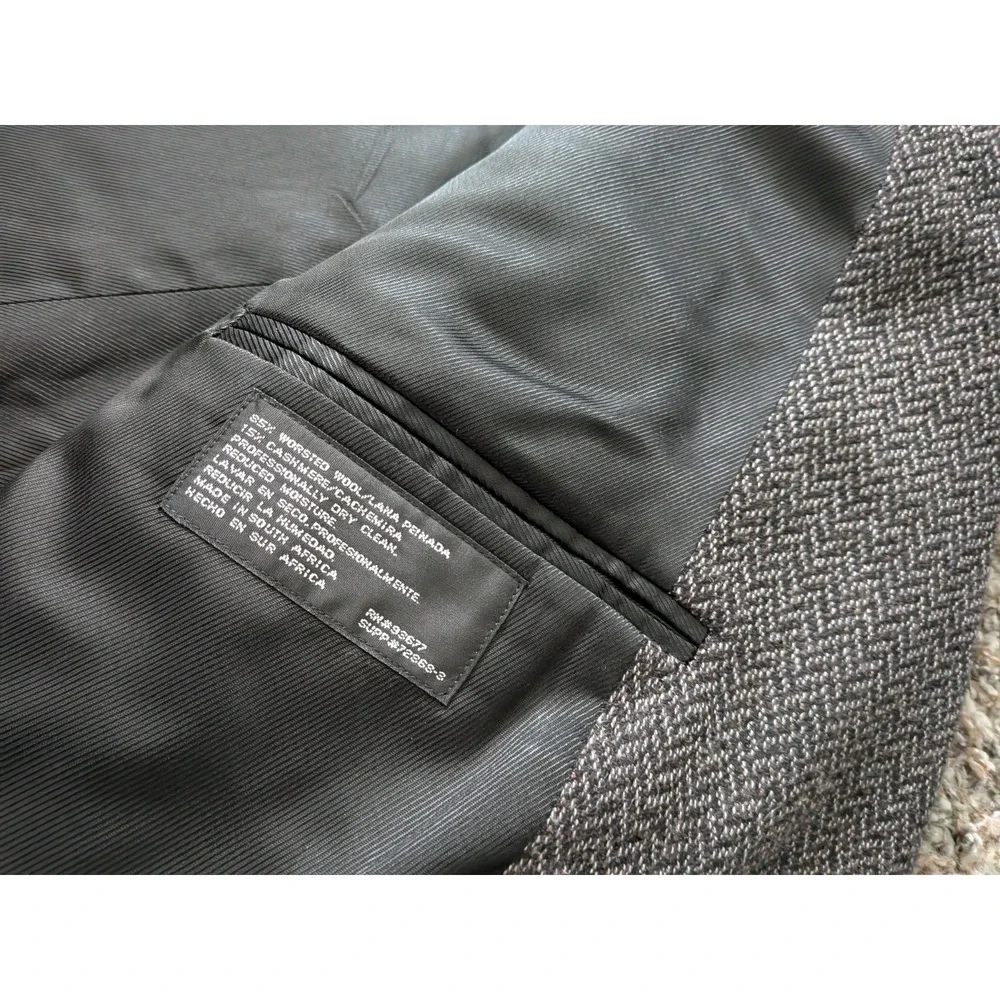 Stafford Herringbone Wool Cashmere Blazer‎ Suit Jacket 44R South Africa Made